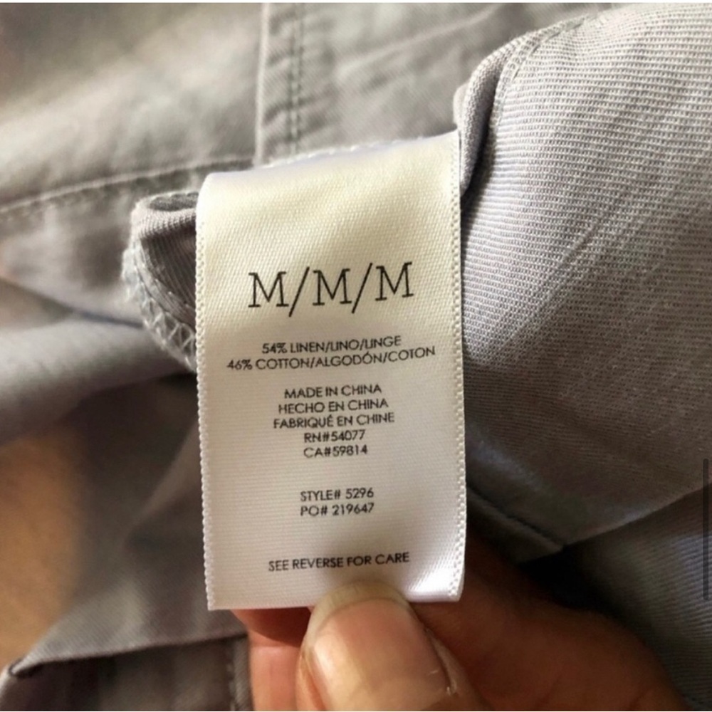 CAbi Blue/Gray Tanner Trench Coat Sz.M - Picture 11 of 16